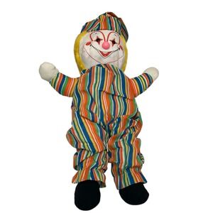 Vintage '83 Well-Made Toy Clown Doll 26" Plush Stuffed Animal Happiness Aid RARE